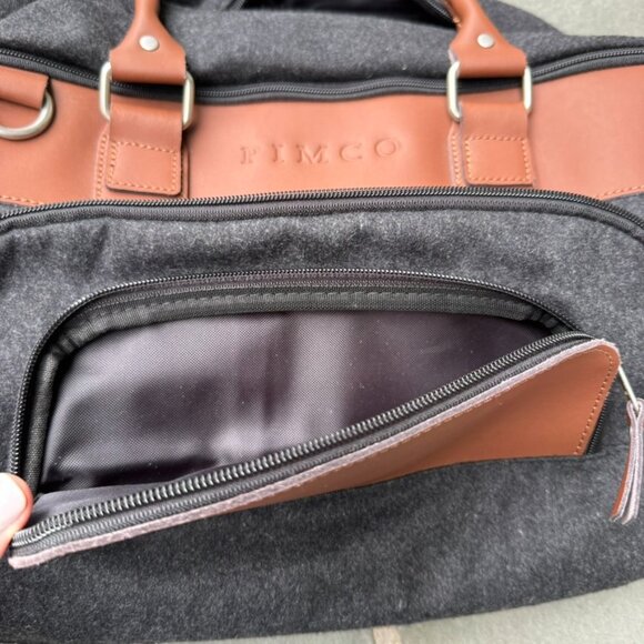 Urban Edge Wool & Leather Weekender Bag - Picture 6 of 11